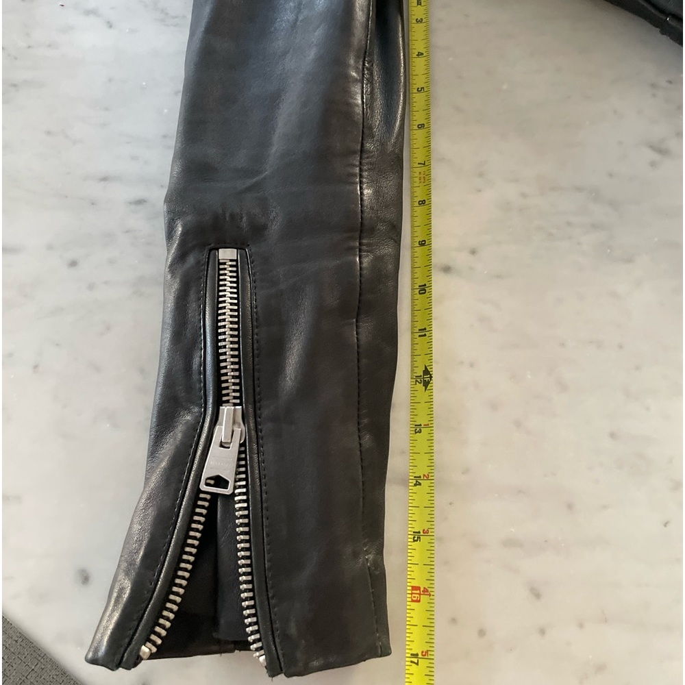 All Saints leather/fur jacket - Picture 5 of 7